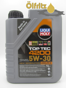 Liqui Moly Top Tec 4200 5W-30 Motoröl 1l