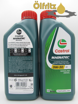 Castrol Magnatec C2 5W-30 (neues Design) Motoröl 1l