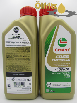 Castrol EDGE Professional V 0W-20 (neues Design) Motoröl 1l