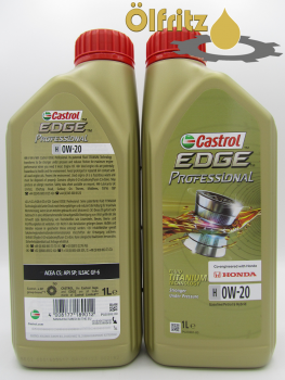 Castrol EDGE Professional H 0W-20 (neues Design) Motoröl 1l