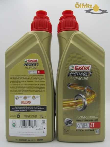 Castrol Power 1 Racing 4T 5W-40 Motorradöl 1l