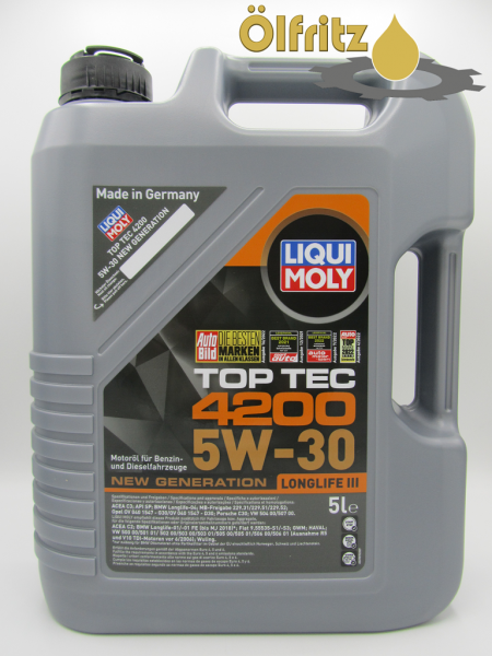 Liqui Moly Top Tec 4200 5W-30 Motoröl 5l