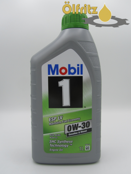 Mobil 1 ESP LV 0W-30 Motoröl 1l (ersetzt Mobil 1 Fuel Economy 0W-30)