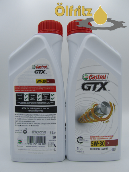 Castrol GTX C4 5W-30 Motoröl 1l